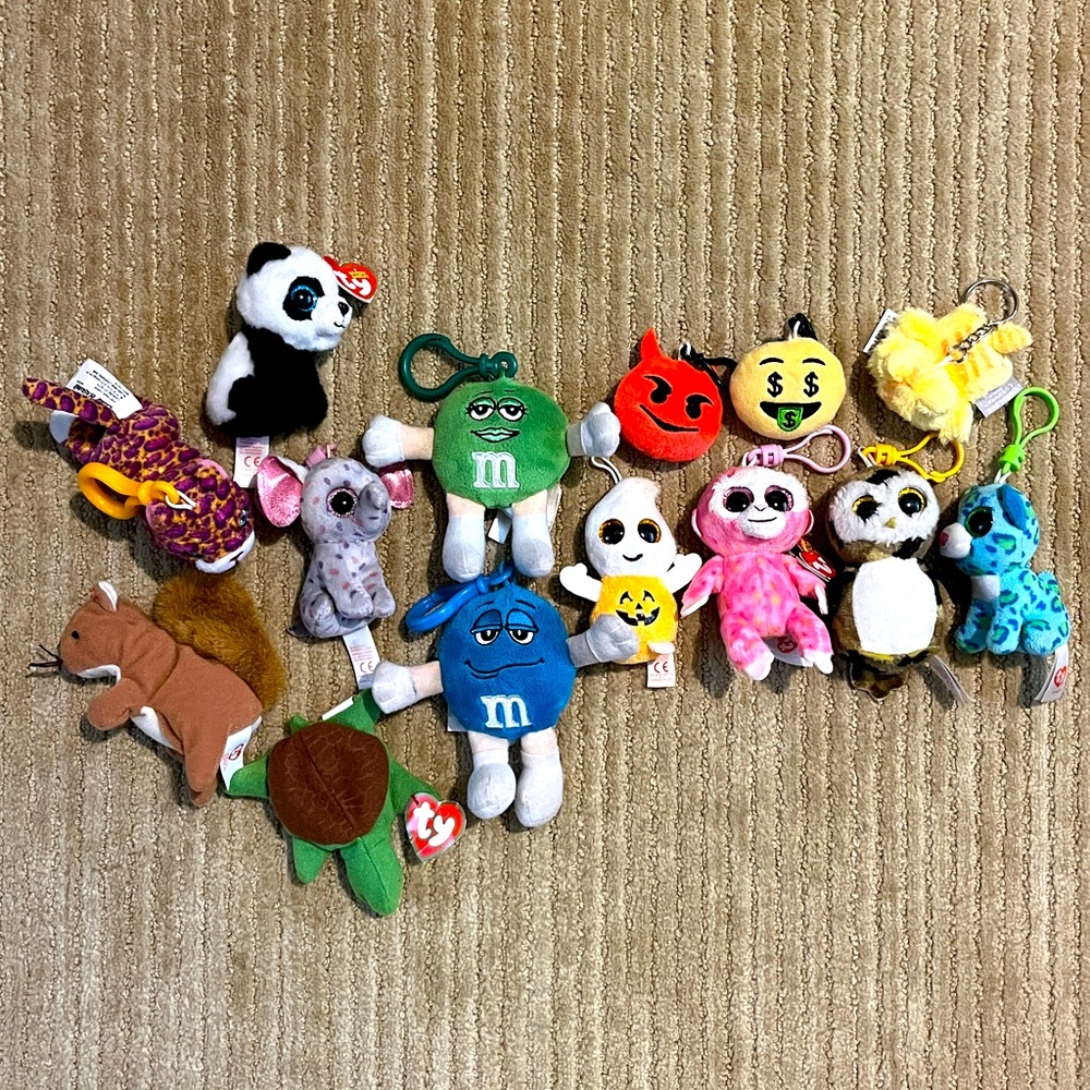 Plush Keychain Assortment, TY Beanie